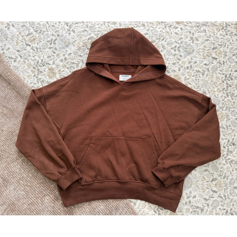 Old Navy Brown Hooded Sweatshirt